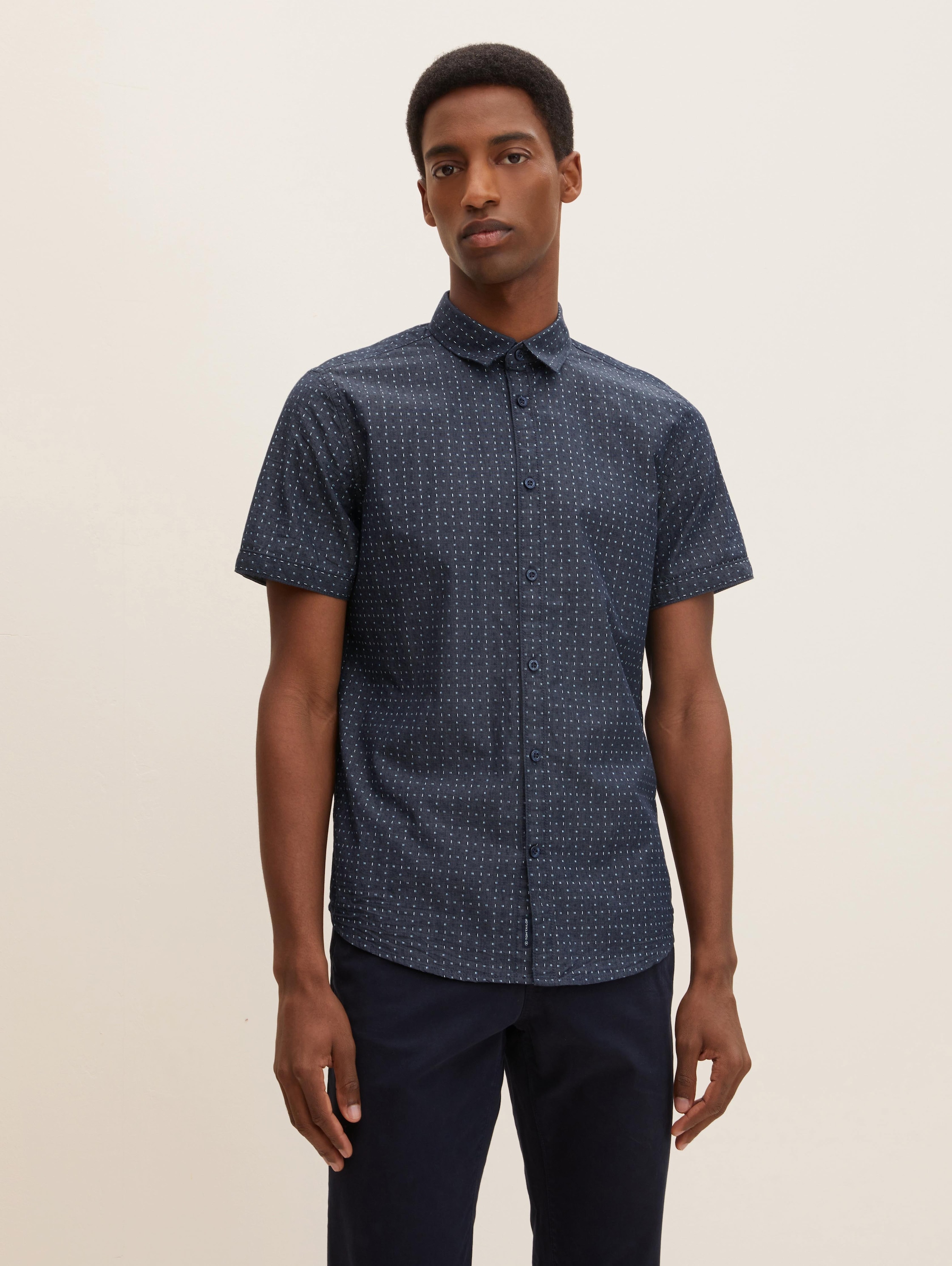 

Рубашка мужская TOM TAILOR 1029815 синяя S, 1029815