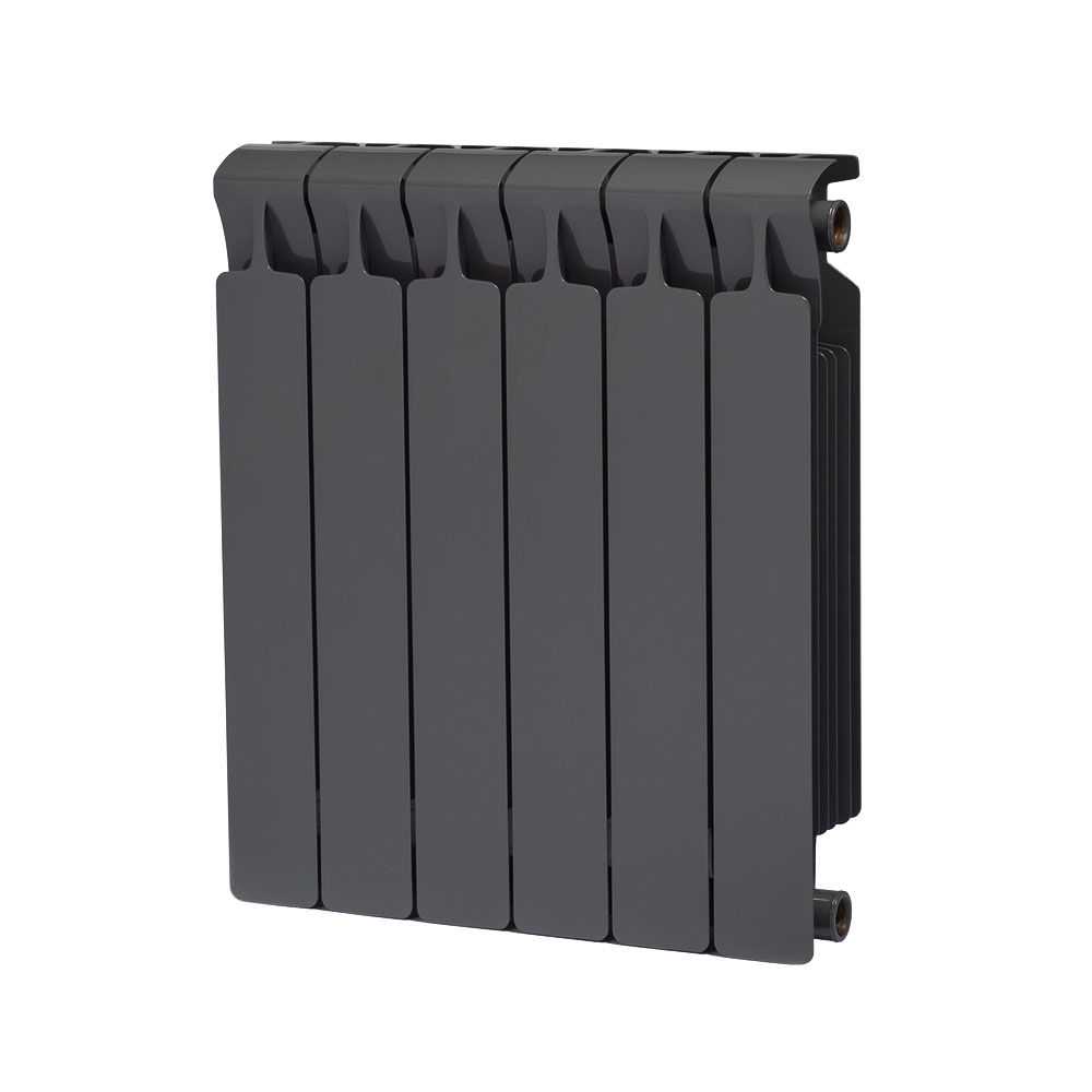 фото Алюминиевый радиатор rifar monolit 500 6 секций черный (rm50063/47012)