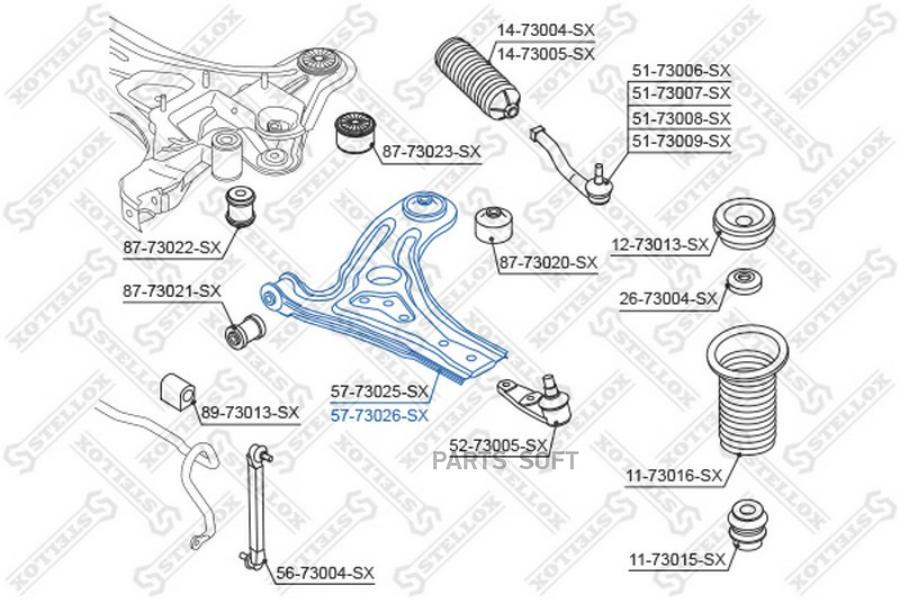 

Рычаг подвески Stellox 5773026SX