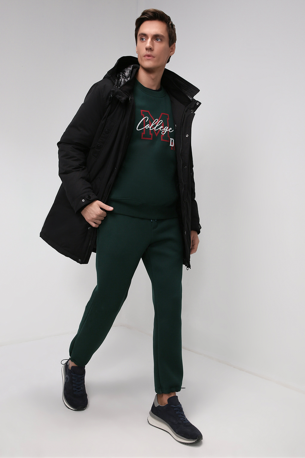 

Пуховик мужской MARCO DI RADI MDR21099134-001 черный 52 RU, MDR21099134-001