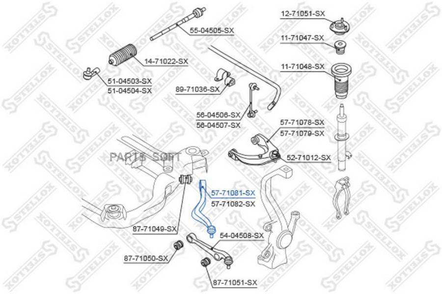 

Рычаг подвески Stellox 5771081SX