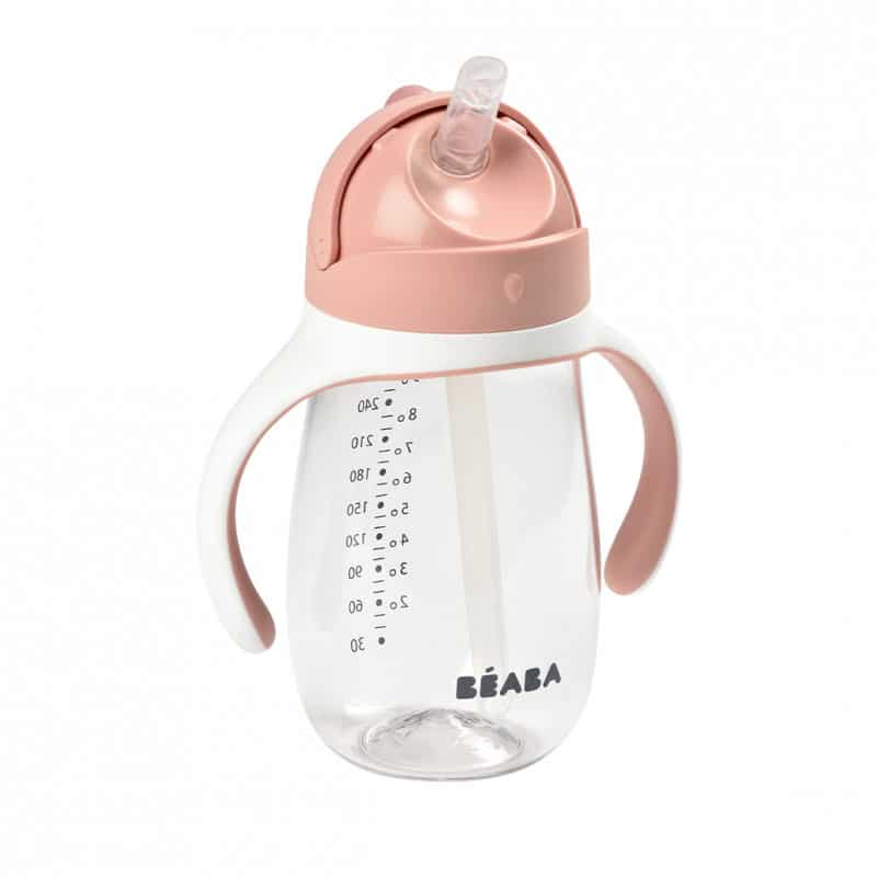 Поильник BEABA STRAW CUP 300 ML OLD PINK поильник beaba tasse paille inox 250ml o pink 913482