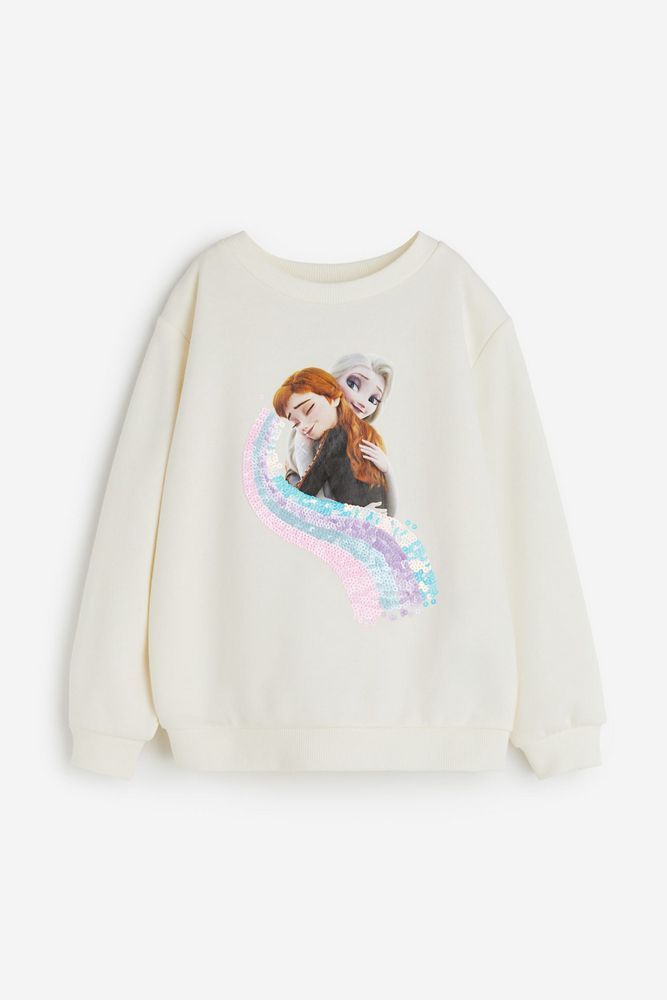 

Свитшот детский H&M 1137073, Белый, Замороженный, 104, 1137073