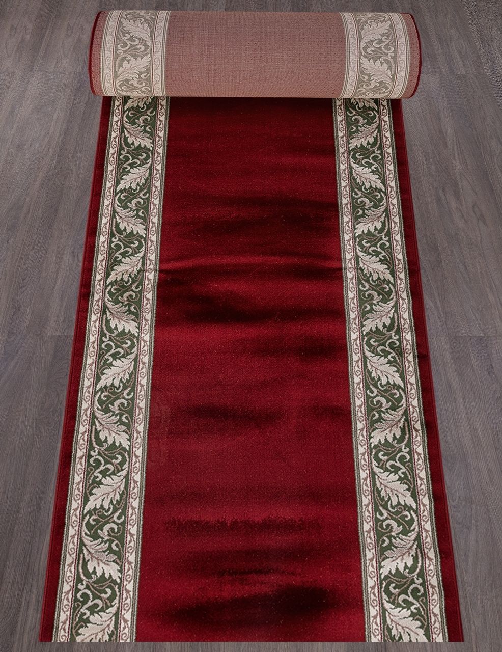 фото Ковровая дорожка colizey d040 red-green merinos