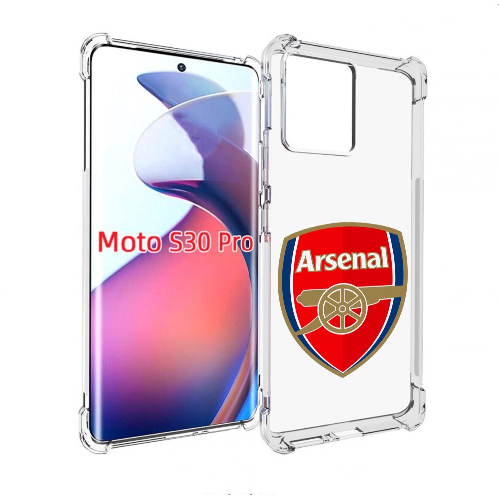 

Чехол MyPads ФК Арсенал логотип для Motorola Moto S30 Pro, Прозрачный, Tocco