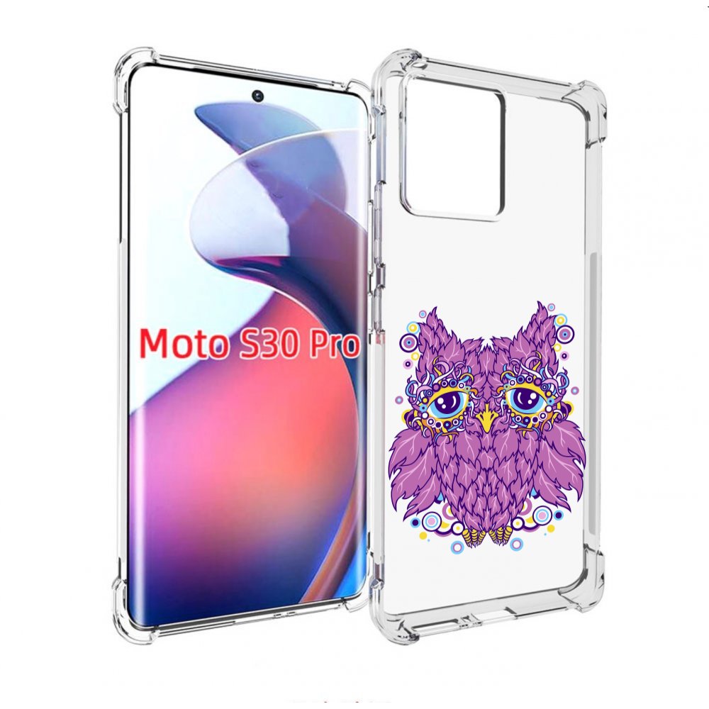 

Чехол MyPads Розовая сова для Motorola Moto S30 Pro, Прозрачный, Tocco