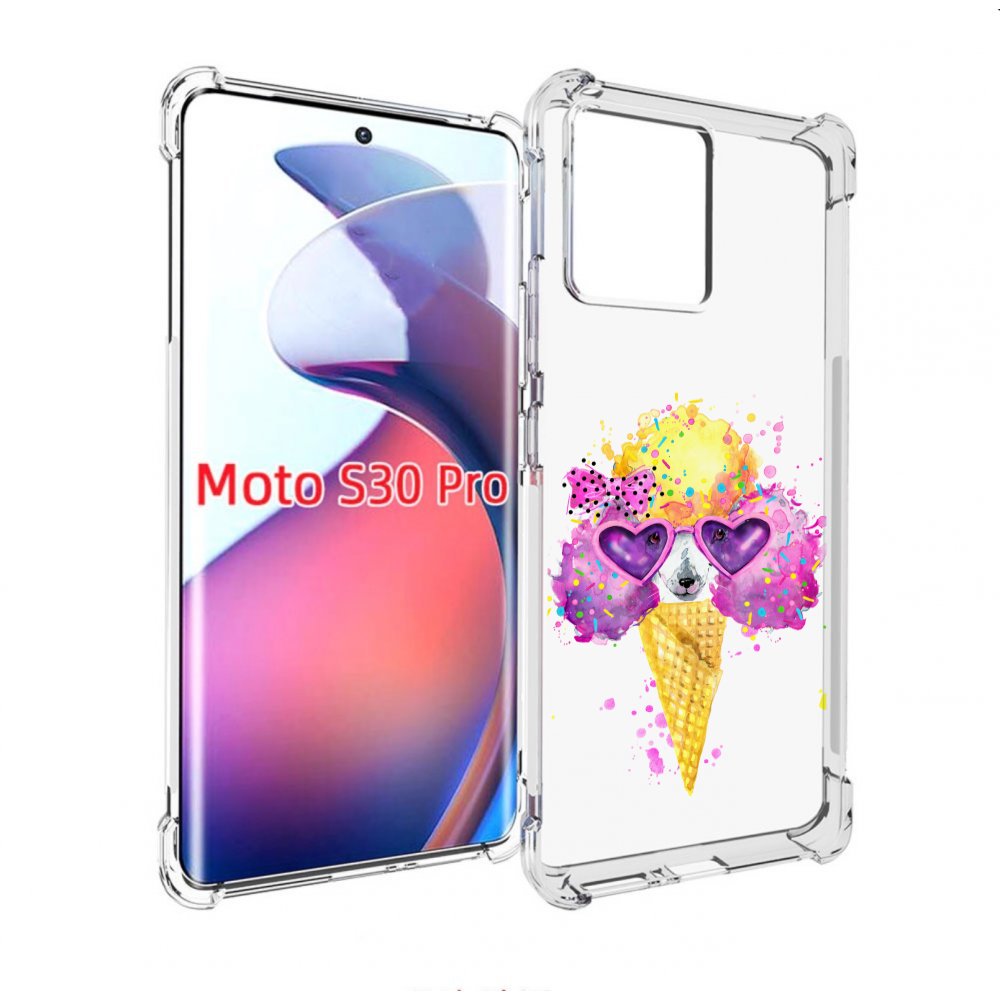 

Чехол MyPads Рожок для Motorola Moto S30 Pro, Прозрачный, Tocco