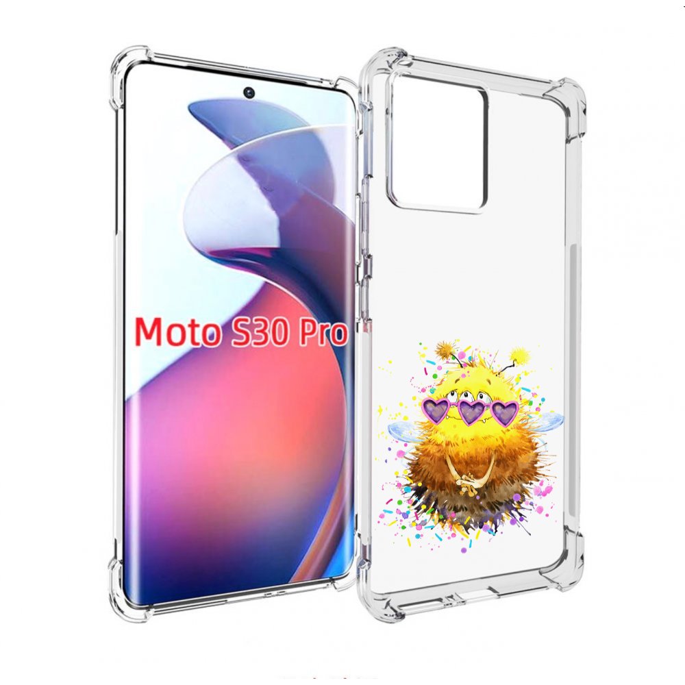 

Чехол MyPads Пушитый шмель для Motorola Moto S30 Pro, Прозрачный, Tocco