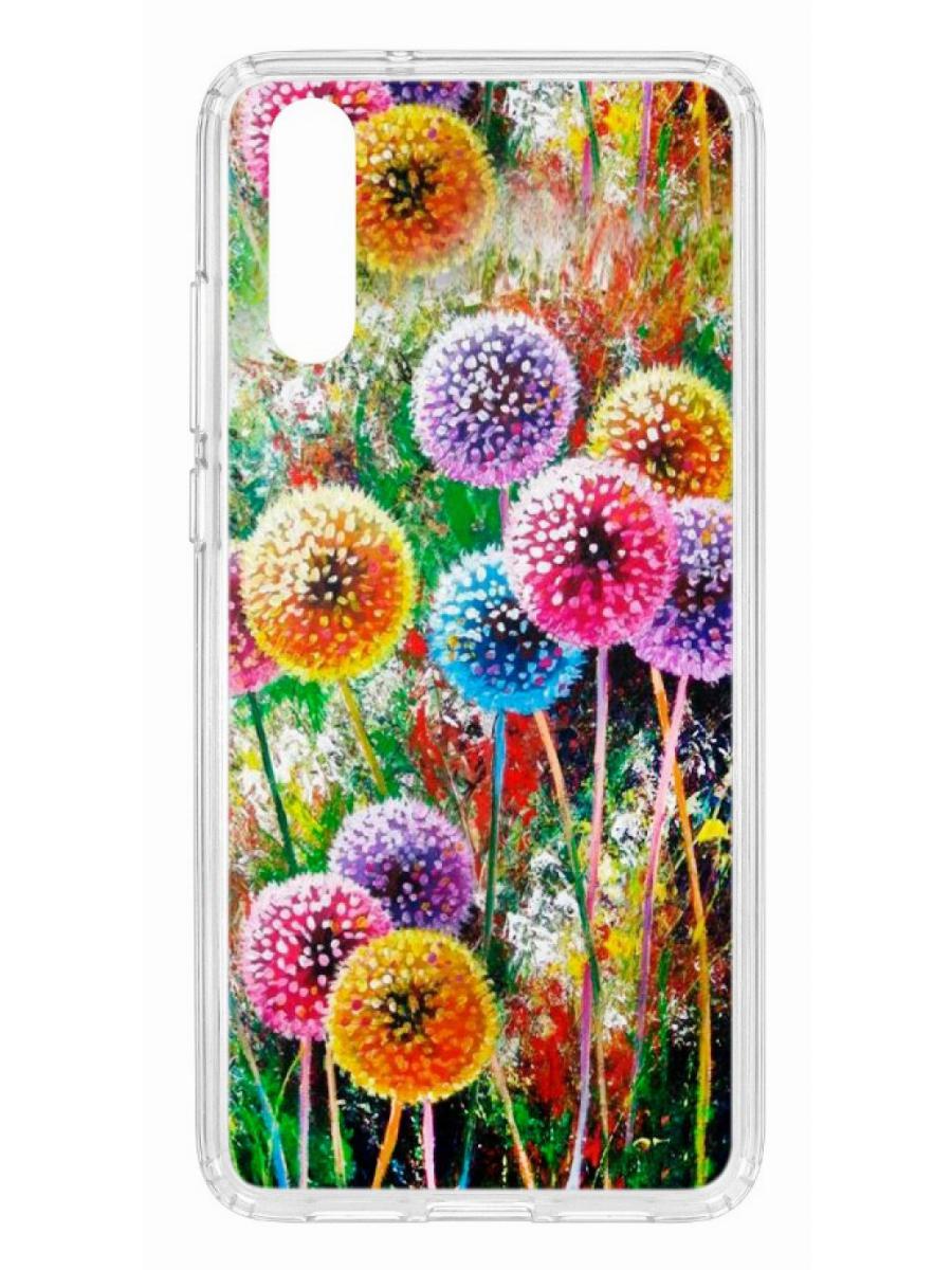 фото Чехол для huawei p20 kruche print одуванчики кruче