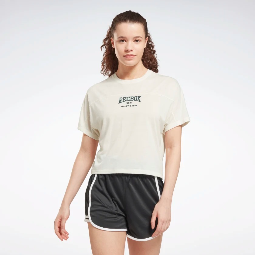 

Футболка женская Reebok WOR Supremium Tee бежевая XL, WOR Supremium Tee