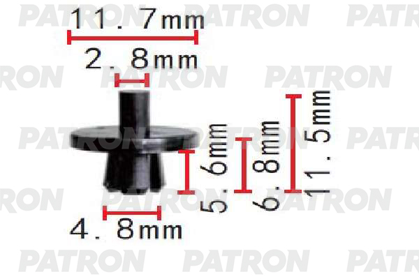 

Клипса Автомобильная PATRON P371604