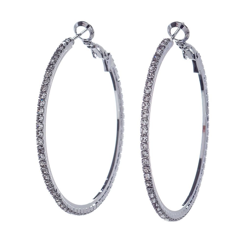 

Серьги конго из бижутерного сплава Moon Paris MB-23.04-001, Swarovski, MB-23.04-001