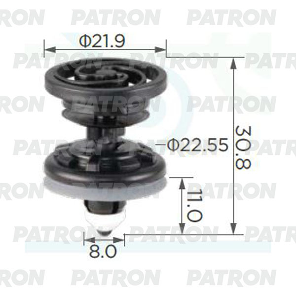 

Клипса Автомобильная PATRON P370254A