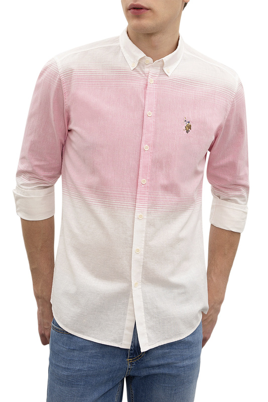 

Рубашка мужская U.S. POLO Assn. G081SZ0040PATO бежевая 46, G081SZ0040PATO