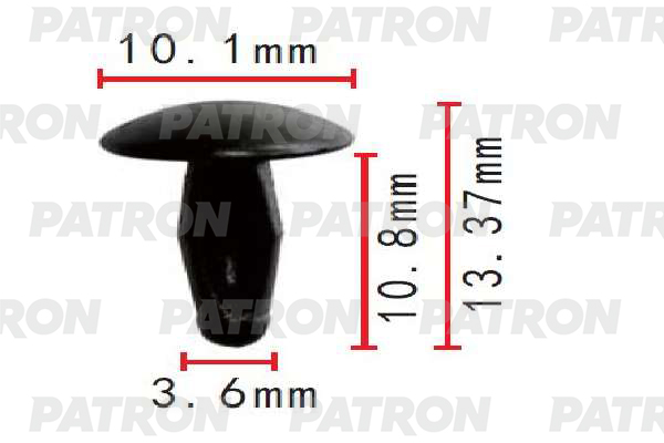 Клипса Автомобильная PATRON P371785