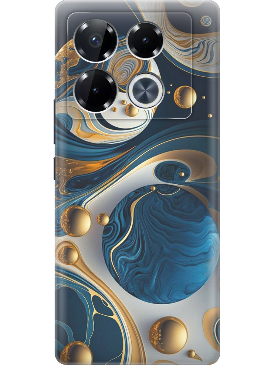 

Силиконовый чехол на Infinix Note 40 Pro / 40 Pro 5g / 40 Pro+ 5g с принтом 799700, Прозрачный;желтый;синий, 782627032