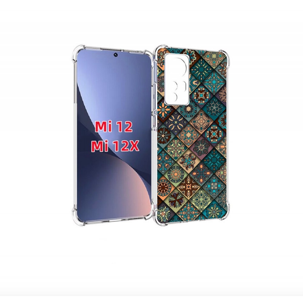 

Чехол бампер MyPads ячейки с арнаментами для Xiaomi 12., Прозрачный, Tocco
