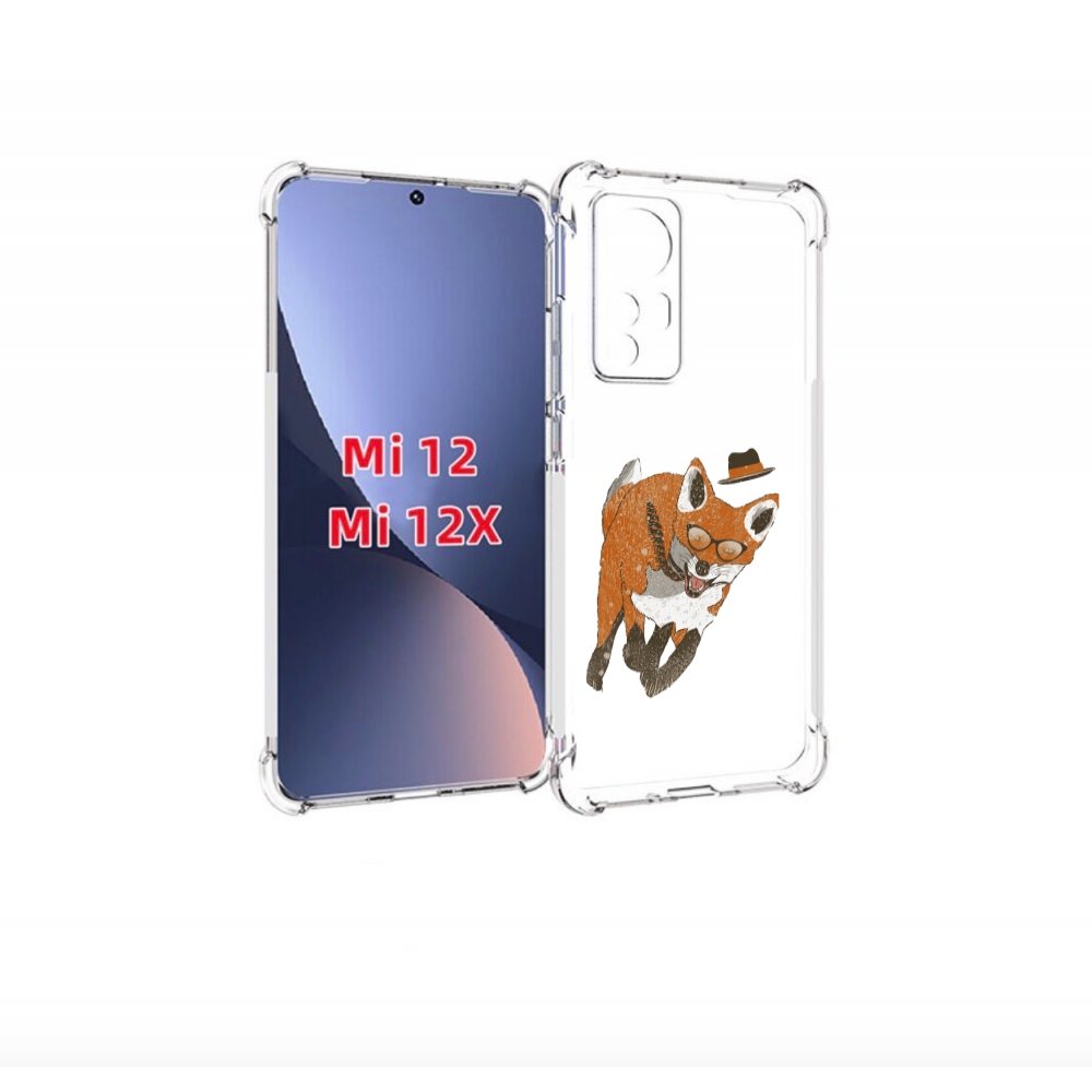 

Чехол бампер MyPads шустрый лис для Xiaomi 12., Прозрачный, Tocco