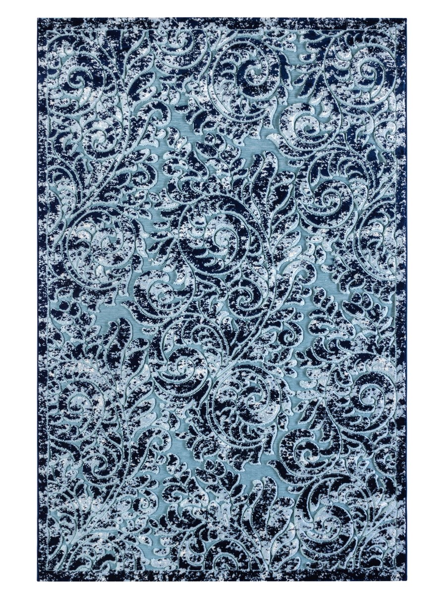 фото Ковер pegas 3864f прямой т.синий/с.голубой 200x300 sofia rugs