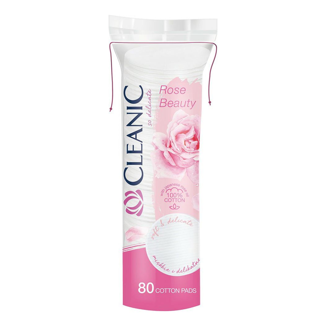 Ватные диски Cleanic Rose Beauty 80 шт