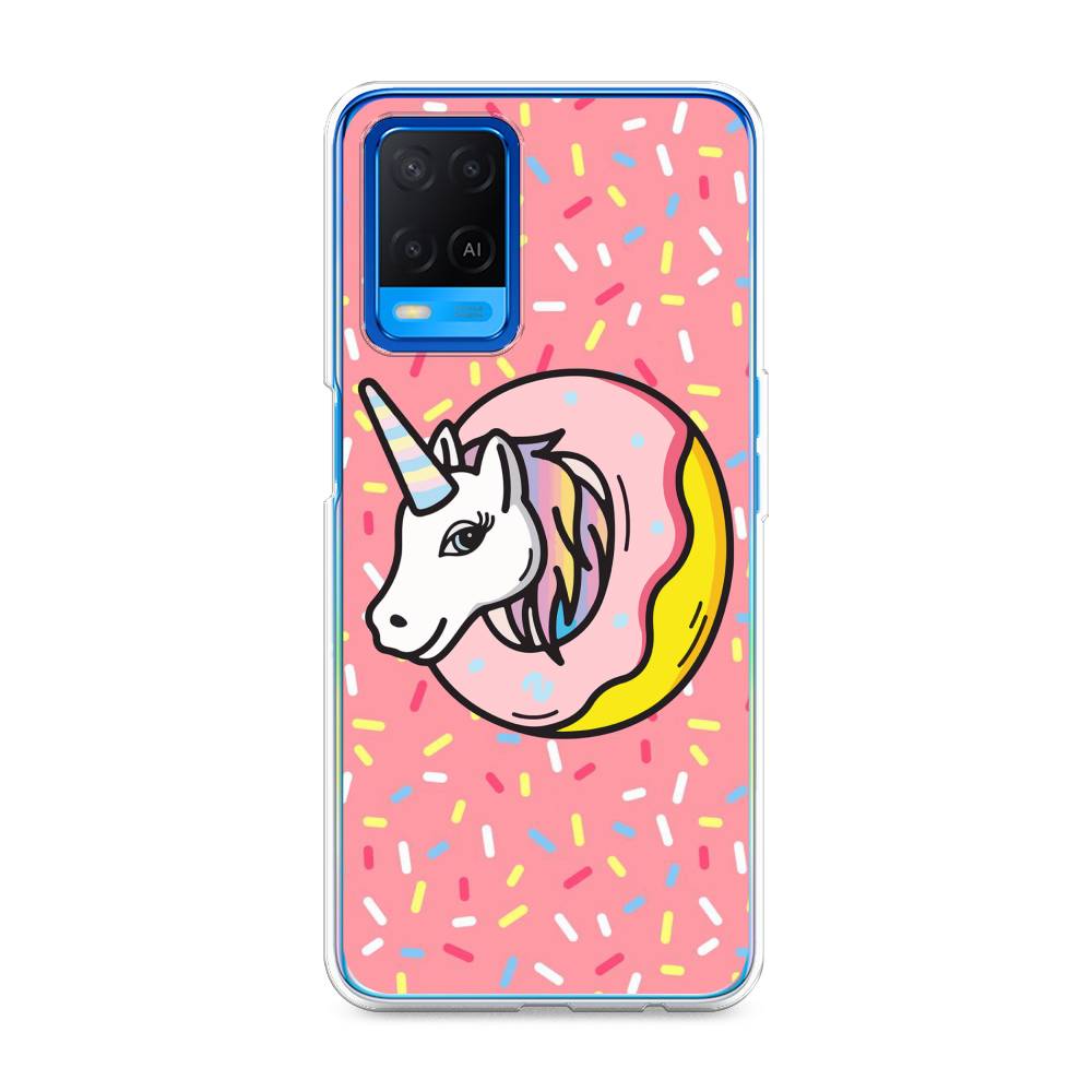 

Чехол Awog на Oppo A54 "Единорог в пончике", Разноцветный, 256150-2