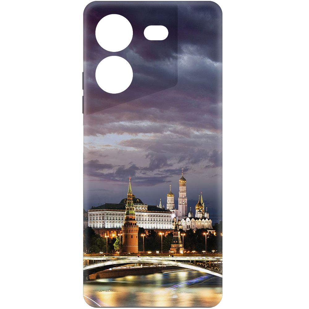 

Чехол-накладка Krutoff Soft Case Россия, Московский Кремль для TECNO Pova 5 Pro черный