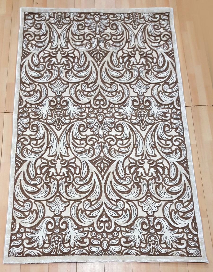 фото Ковер pegas 3862f прямой кремовый 100x400 sofia rugs