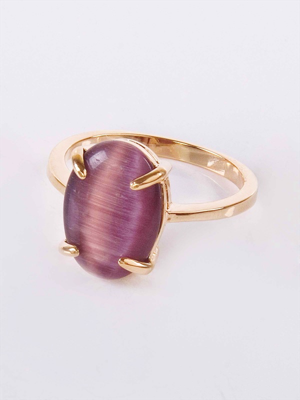 

Кольцо из бижутерного сплава р. 19 Lotus Jewelry 3023R-11CA-violet, кошачий глаз, 3023R-11CA-violet