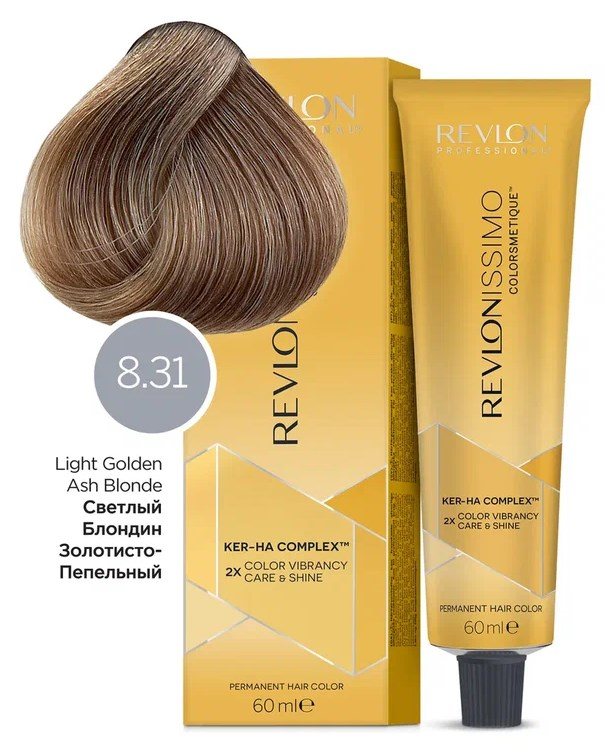 Краска для волос Revlon Professional Revlonissimo Colorsmetique Color & Care, 8.31