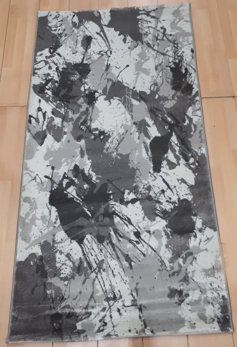 фото Ковер rainbow 3828a прямой белый/с.серый 100x200 sofia rugs