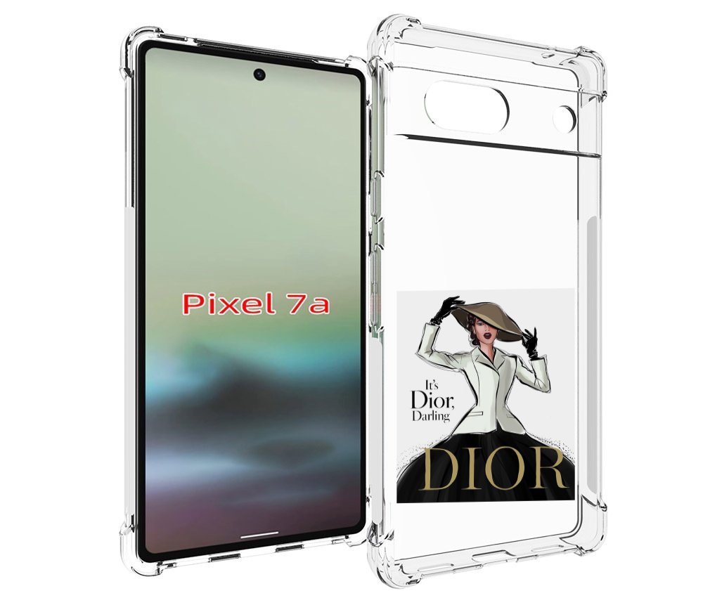 

Чехол MyPads drawings of sketches для Google Pixel 7A, Tocco