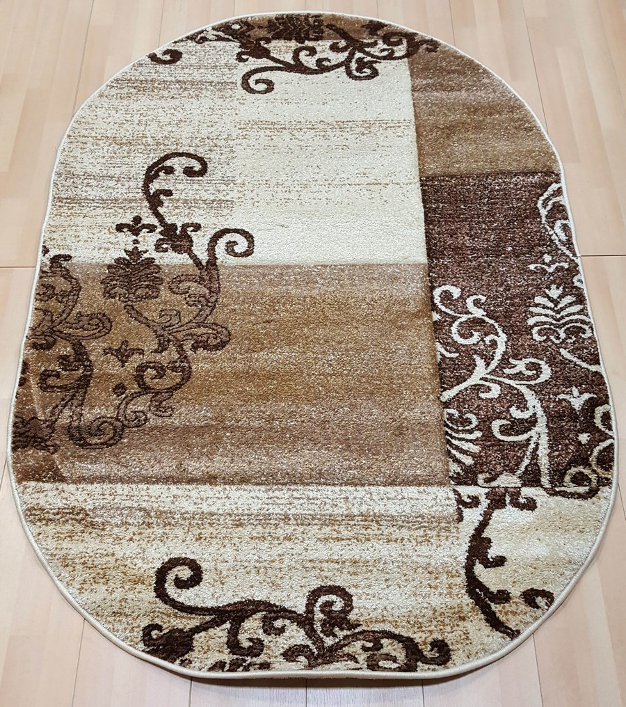 фото Ковер fruzan 3818z овал крем 250x400 sofia rugs