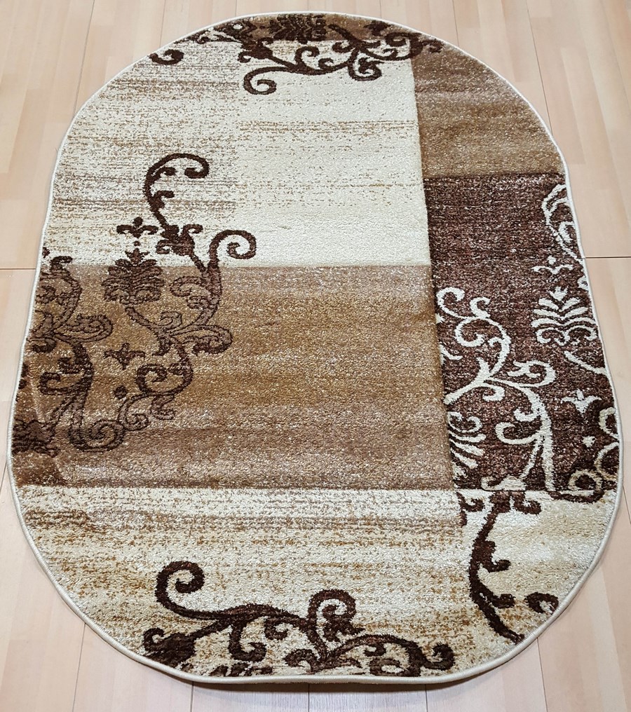 фото Ковер fruzan 3818z овал крем 060x110 sofia rugs