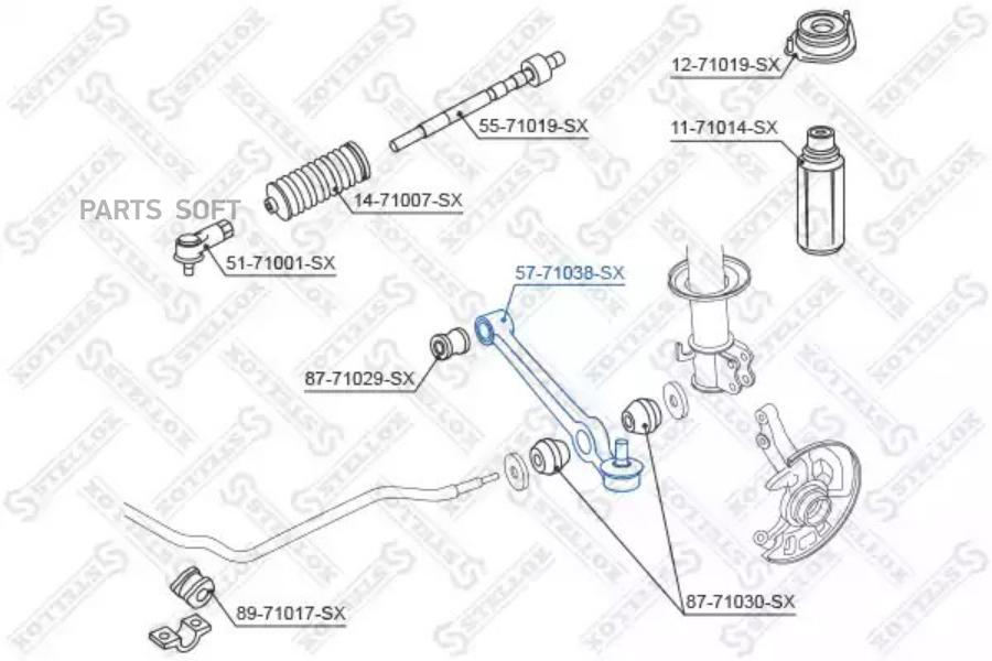 

Рычаг подвески Stellox 5771038SX