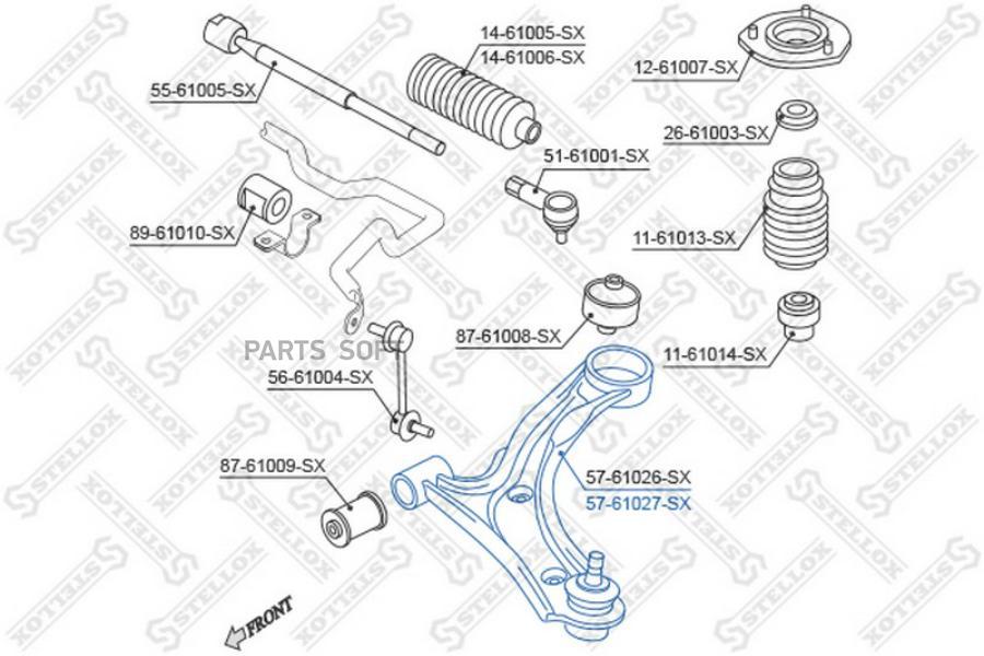 

Рычаг подвески Stellox 5761027SX
