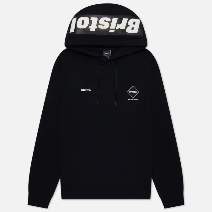 

Мужская толстовка F.C. Real Bristol Synthetic Leather Applique Team Hoodie чёрный L, Черный, Synthetic Leather Applique Team Hoodie
