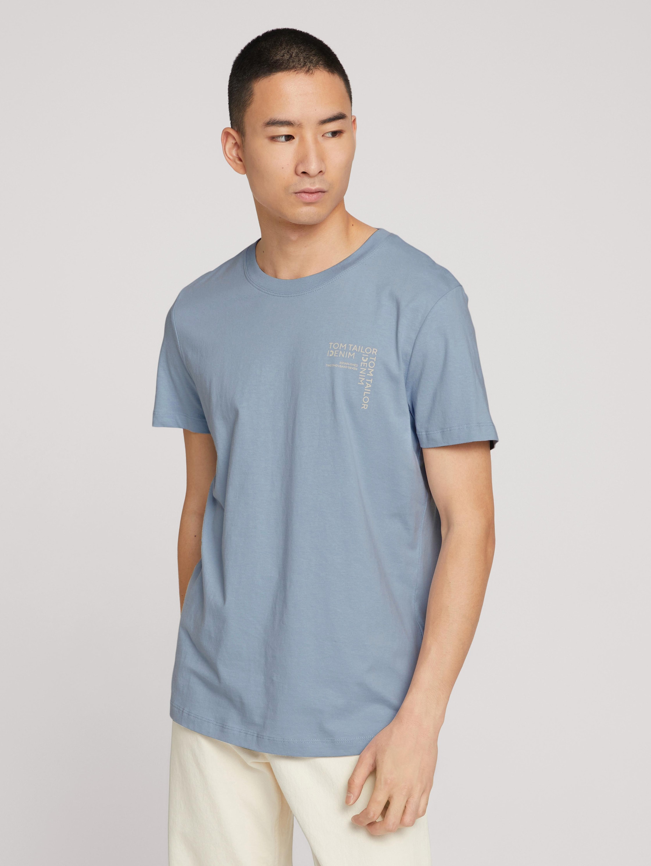 

Футболка мужская TOM TAILOR 1029939 голубая M, 1029939