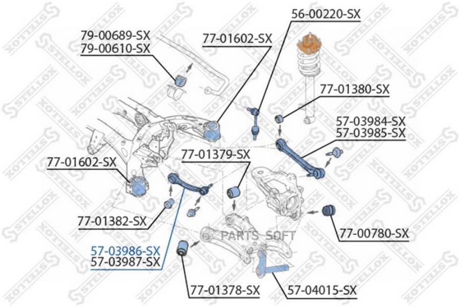 

Рычаг подвески Stellox 5703986SX