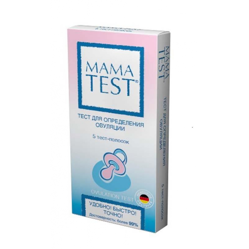 Тест для определения овуляции Mama Test полоски 5 шт.