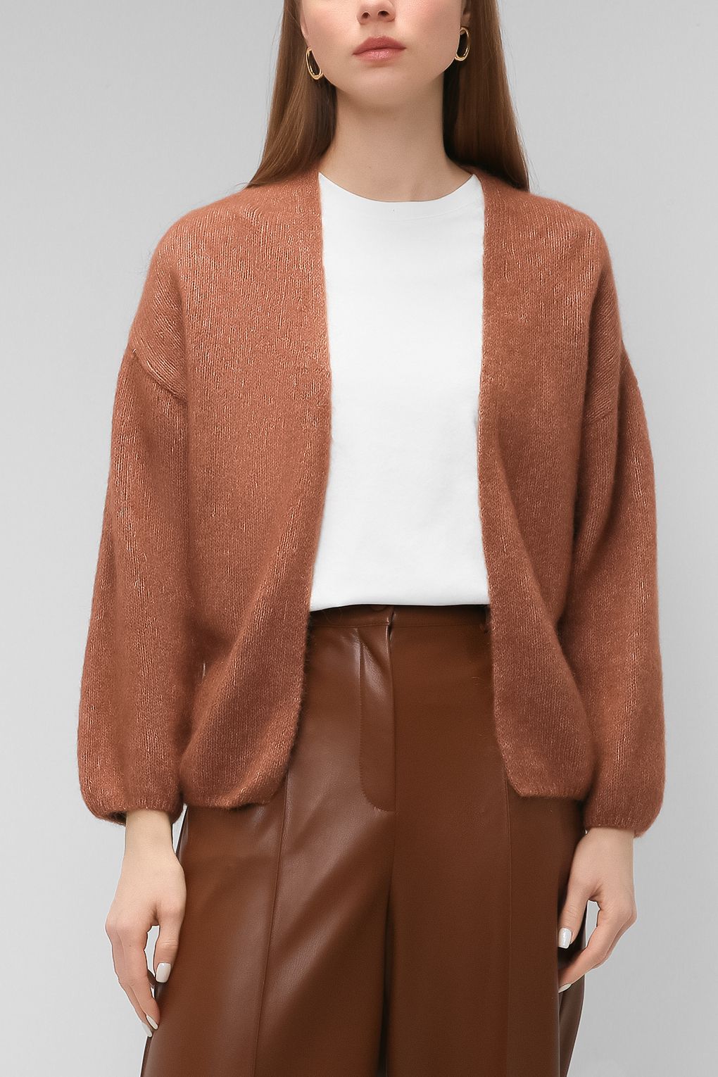 

Кардиган женский cut & pret 2111 NORAH коричневый L, 2111 NORAH