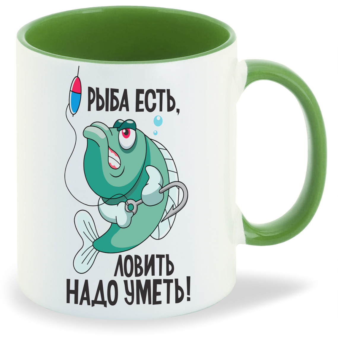 

Кружка CoolPodarok Рыба есть ловить надо уметь, Рыба есть ловить надо уметь