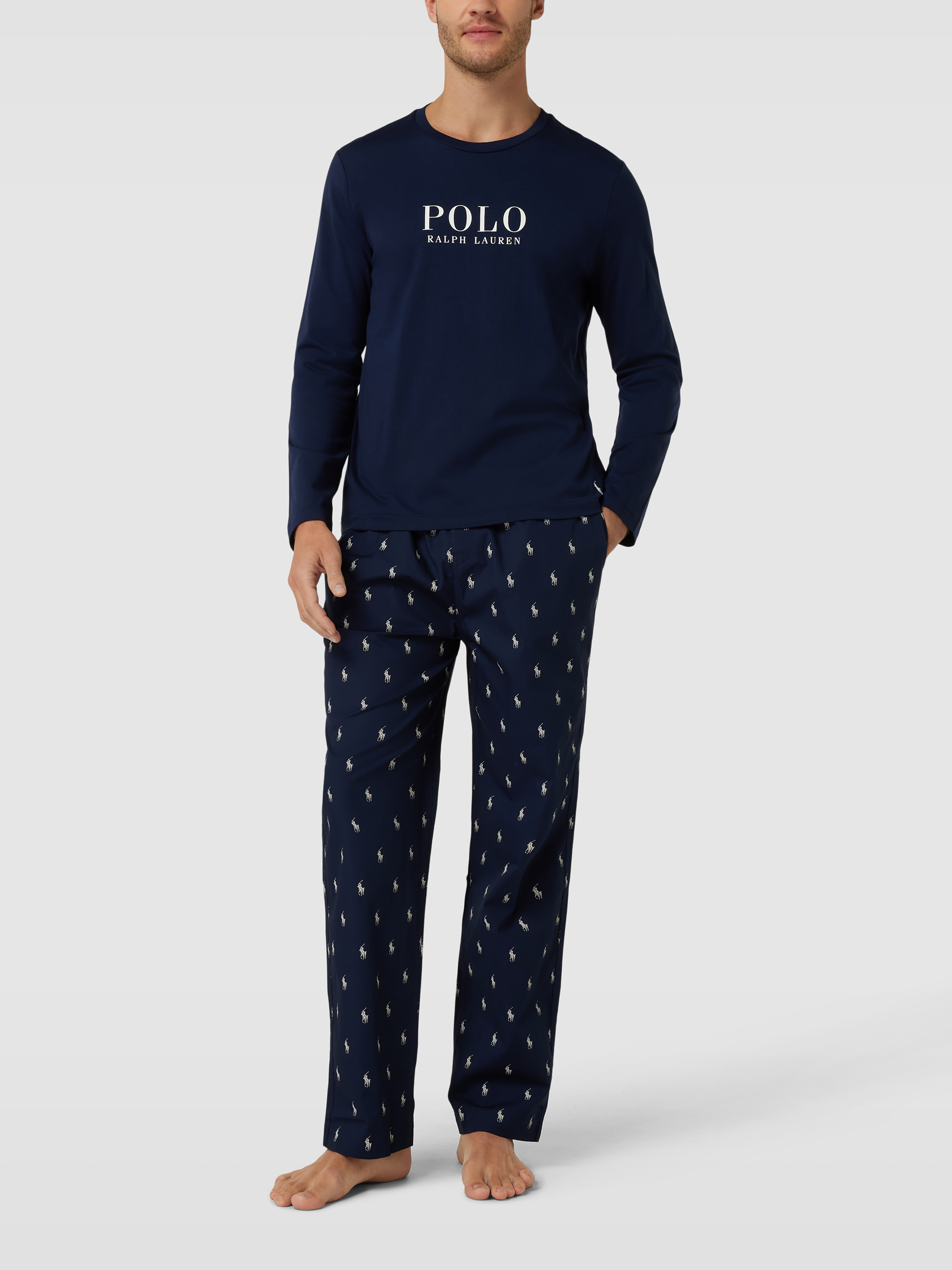 

Лонгслив домашний мужской Polo Ralph Lauren 1713695 синий M доставка из-за рубежа, 1713695