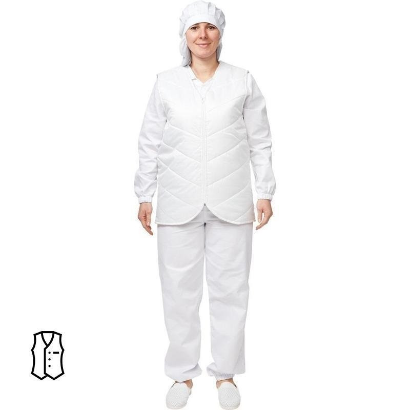 

Жилет рабочий NoBrand 661386 белый 48-50, 158-164