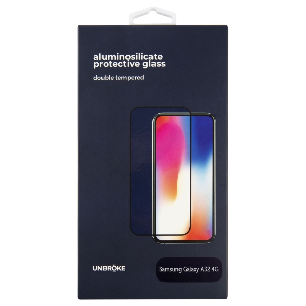 

Защитное стекло Unbroke Full Glue для Galaxy A32 4G, Black Frame (УТ000024740), Galaxy A32 4G, Full Glue, черная рамка