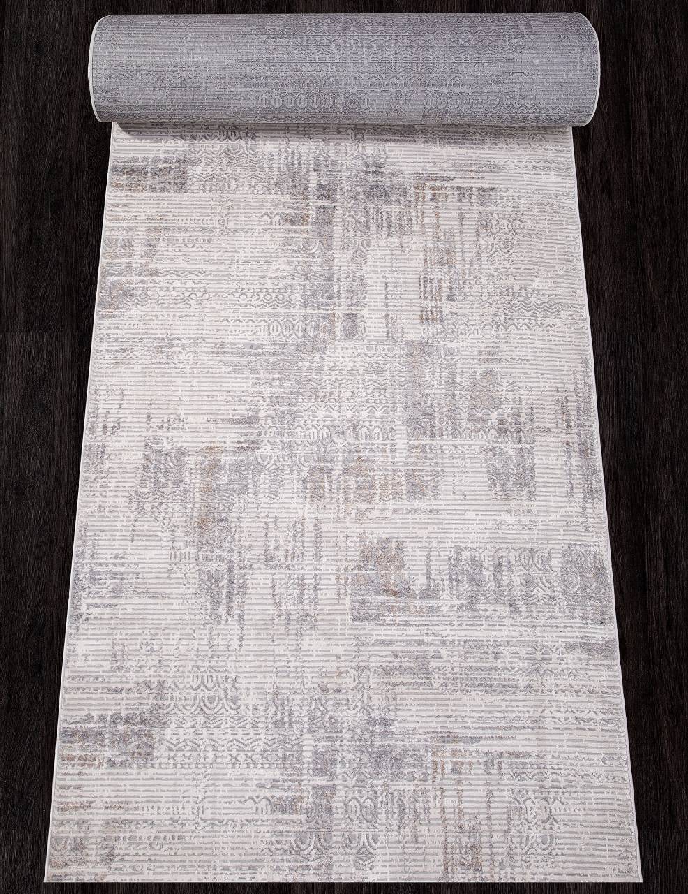 

Ковровая дорожка ALANYA 22403A WHITE/GREY SHR