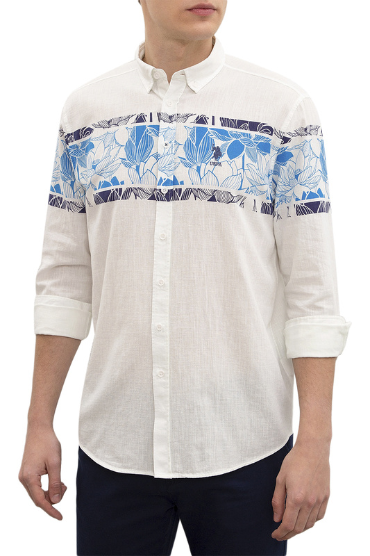 

Рубашка мужская U.S. POLO Assn. G081SZ0040NUTAH голубая 48, Голубой, G081SZ0040NUTAH