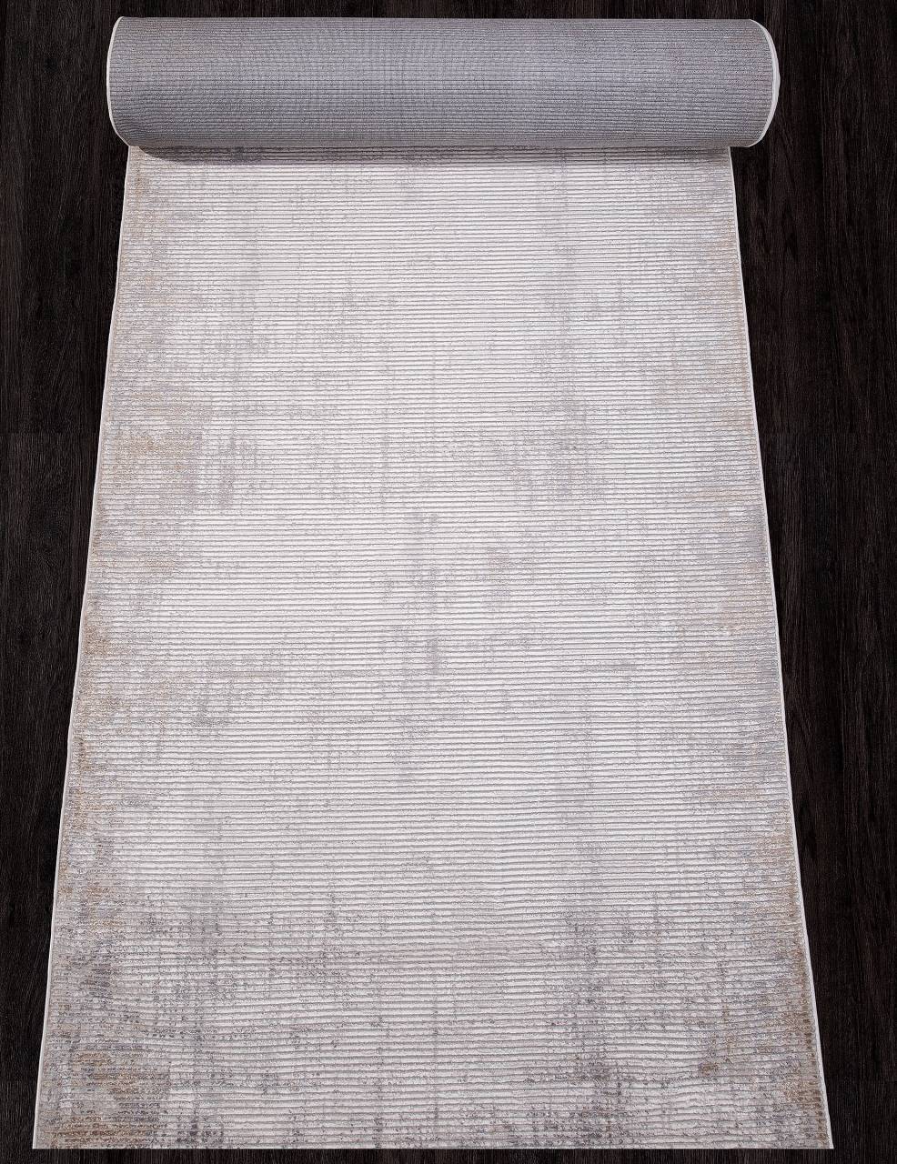 фото Ковровая дорожка alanya 22376a white/l.grey durkar