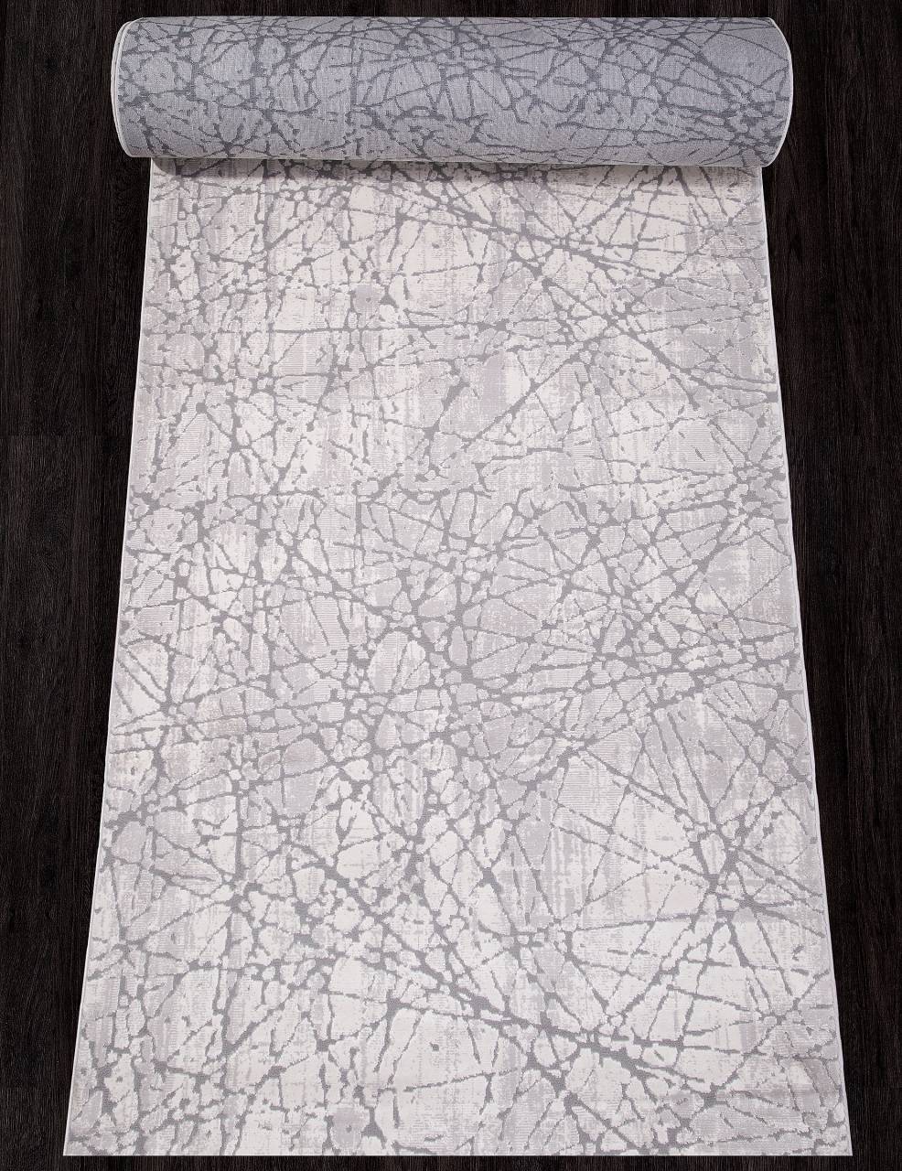 фото Ковровая дорожка alanya 22097a l.grey/cream durkar