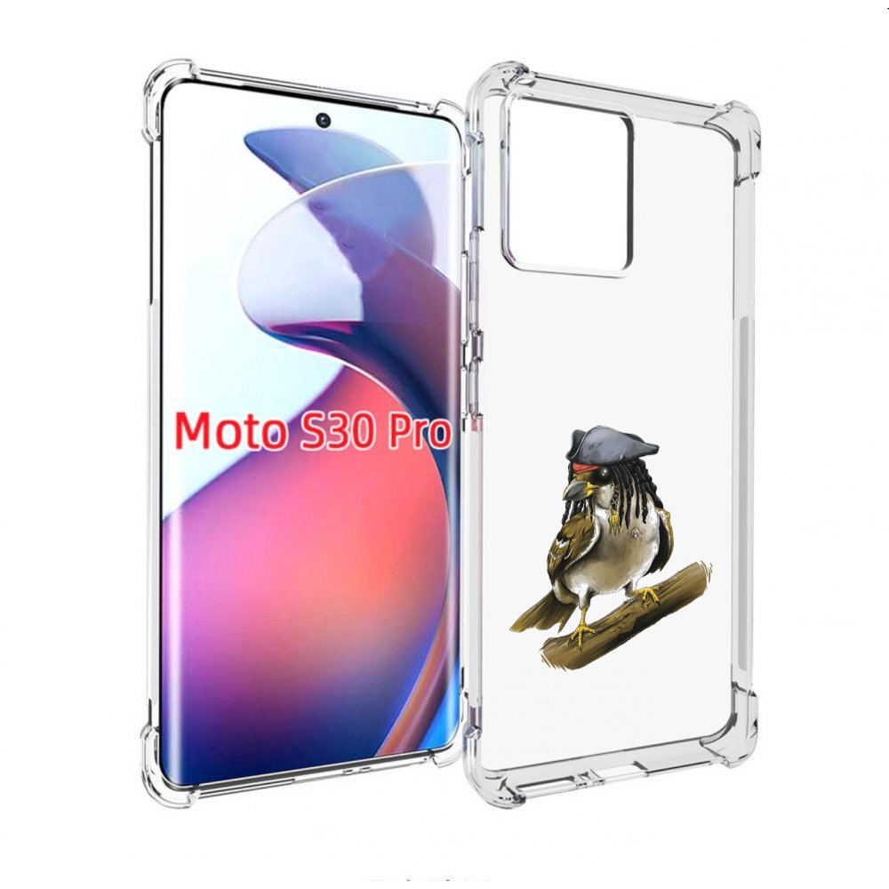 

Чехол MyPads Джек воробей для Motorola Moto S30 Pro, Прозрачный, Tocco