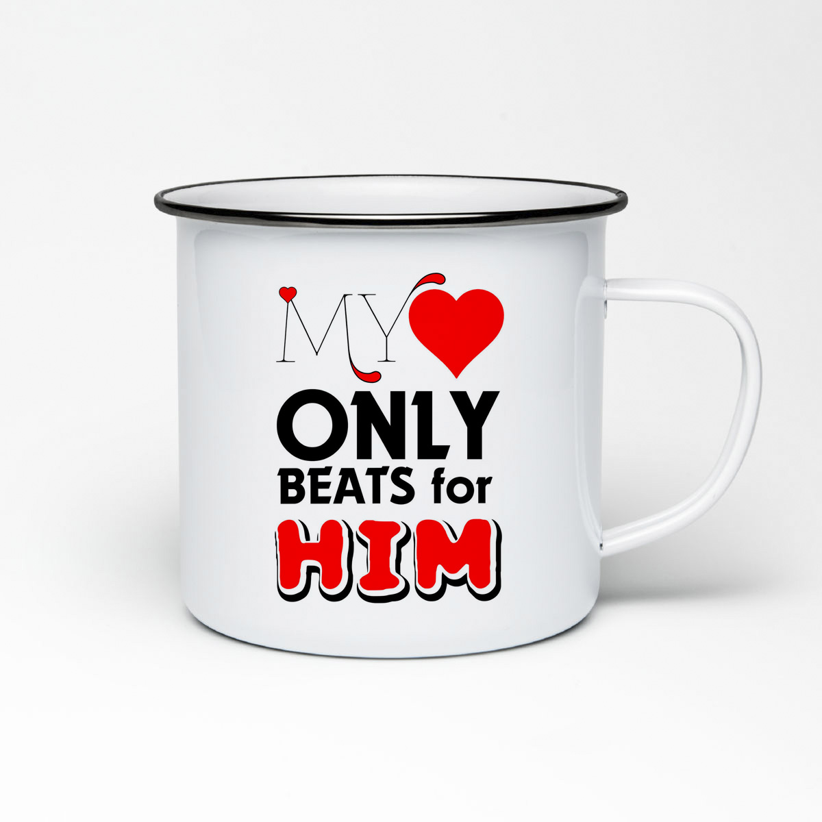 

Кружка металлическая CoolPodarok MY ONLY HIM